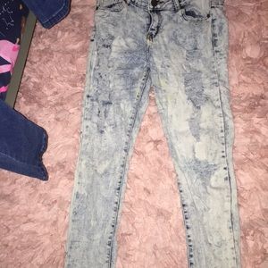Long blue jean pants